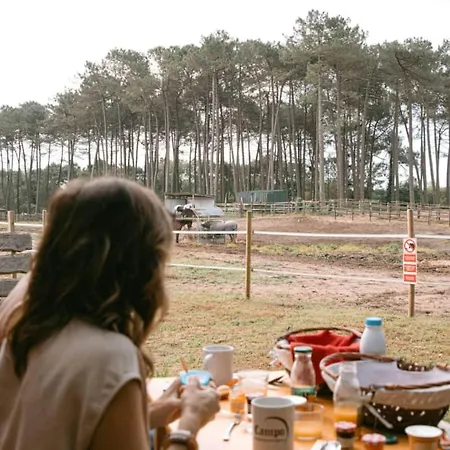 Hotel Roulottes Cocooning Au Coeur Des Landes Mées Exterior foto