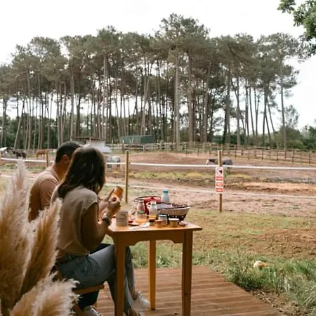 Hotel Roulottes Cocooning Au Coeur Des Landes Mées Exterior foto